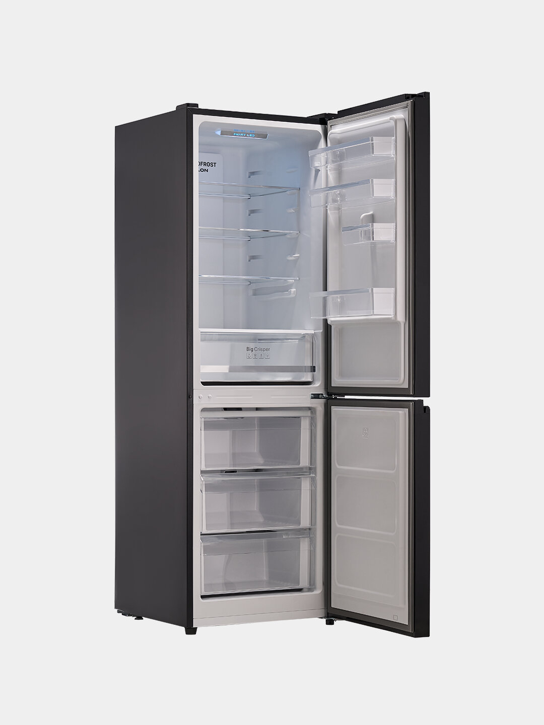 Холодильник Avalon "AVL-RF330", инверторный, No Frost, 330 л, черный — фото 1