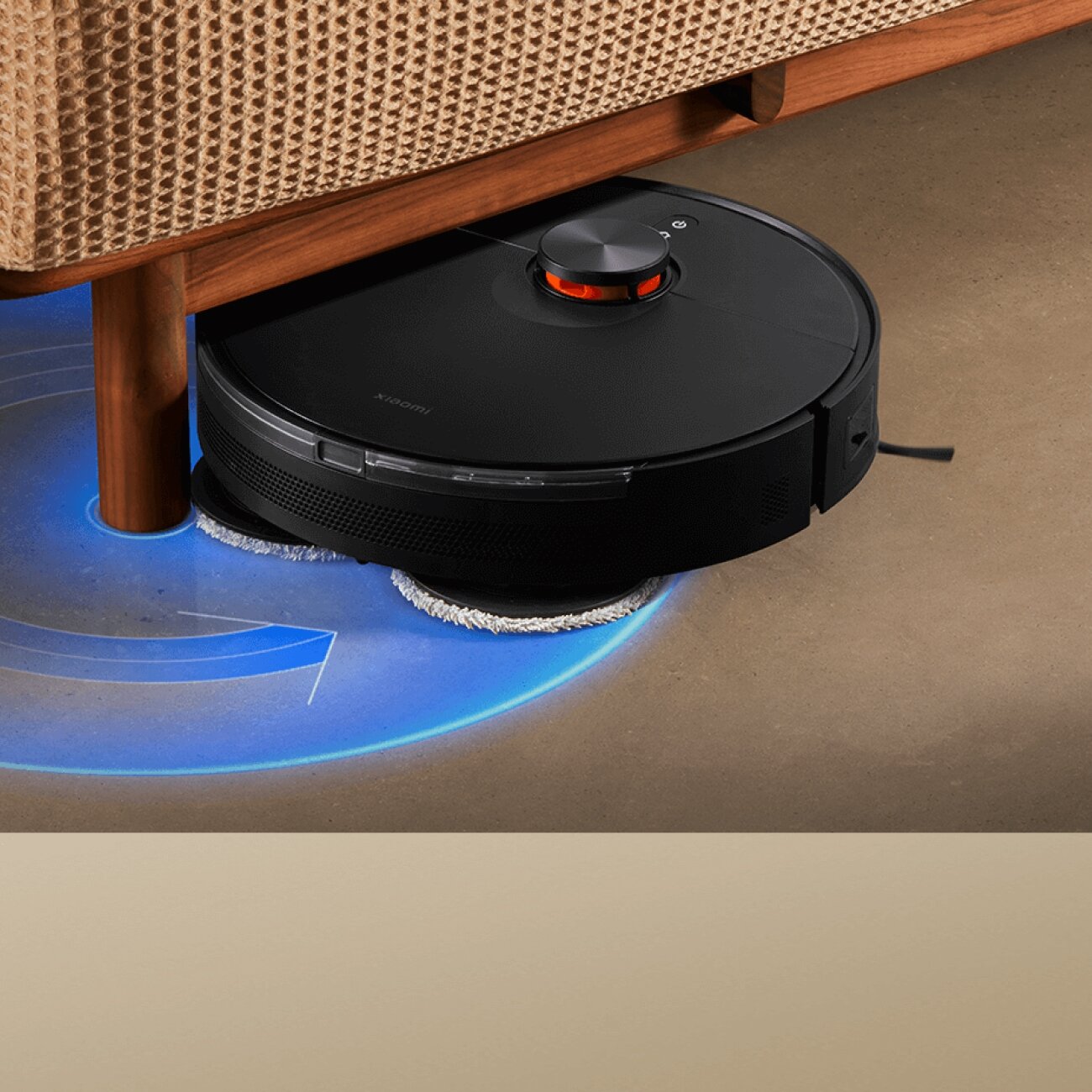 Робот-пылесос Xiaomi Robot Vacuum S20+, черный, мощность всасывания 550 Вт — фото 1