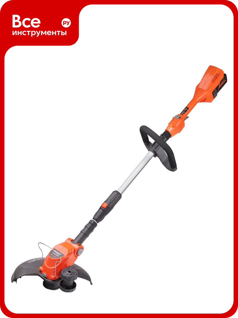 Триммер аккумуляторный PATRIOT TR4024XL 40B платформа LCT ширина кош. 30см запасная леска один АКБ (40А*ч) и ЗУ 250204024