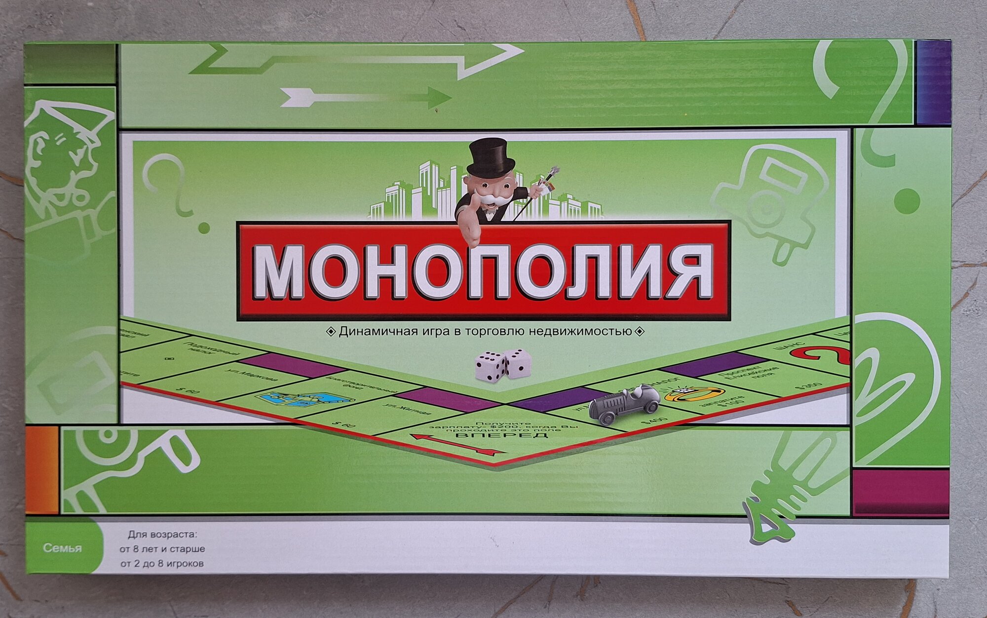 Монополия, настольная игра, динамичная торговля недвижимостью