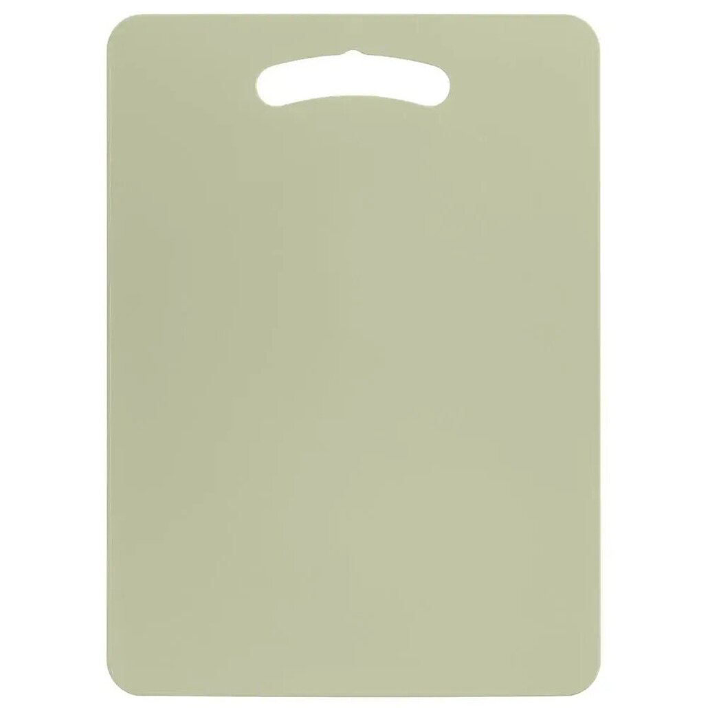 Разделочная доска пластиковая 27х15см зеленая с отверстием для подвешивания