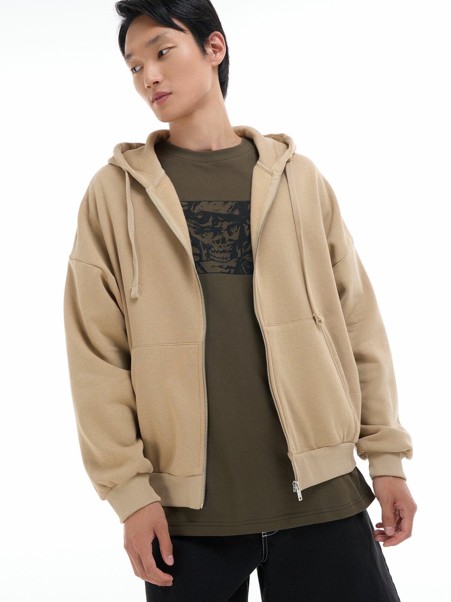 Толстовка спортивная ТВОЕ размер S  бежевый бежевый