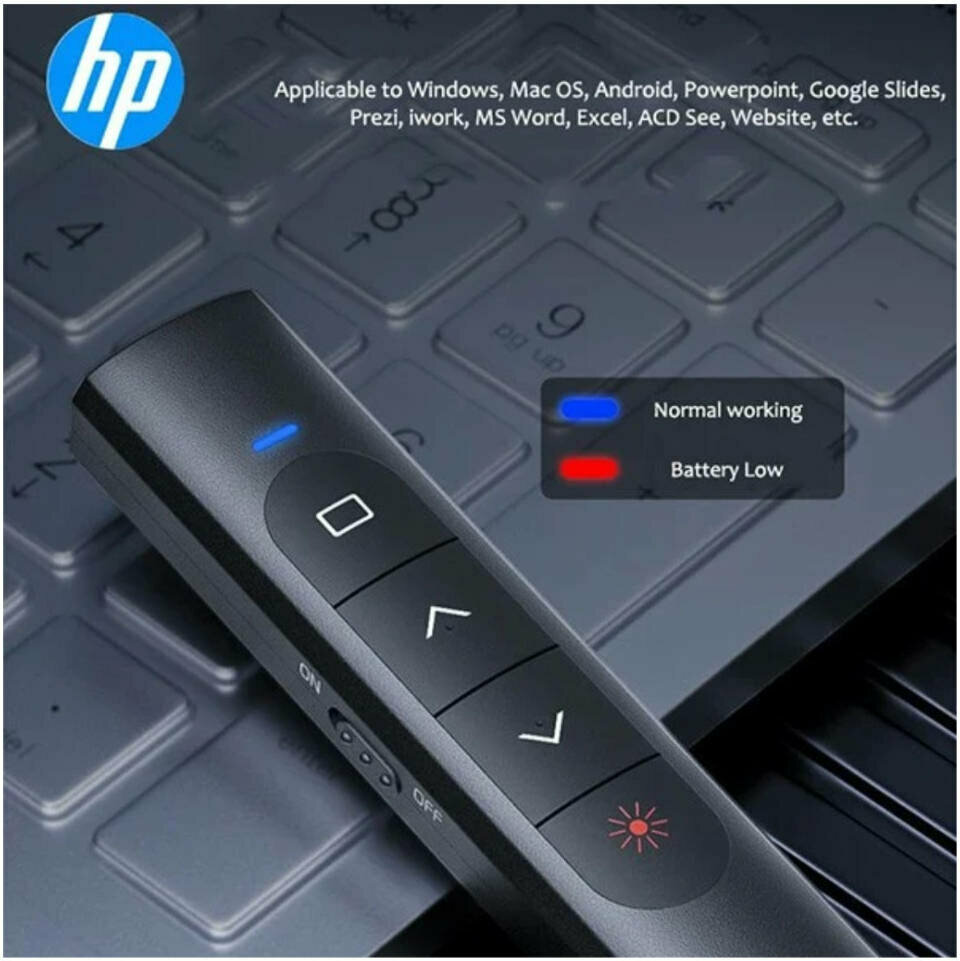 Стильный презентер HP SS10 Flip Pen с Bluetooth и лазерной указкой для презентаций — фото 1