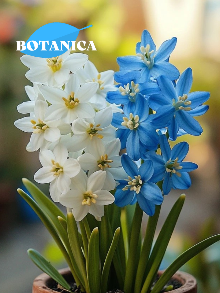 Луковицы цветов botanica garden TWIN Пушкиния Либанотика 5шт/Пушкиния Либанотика Альба 5шт (10 луковиц)