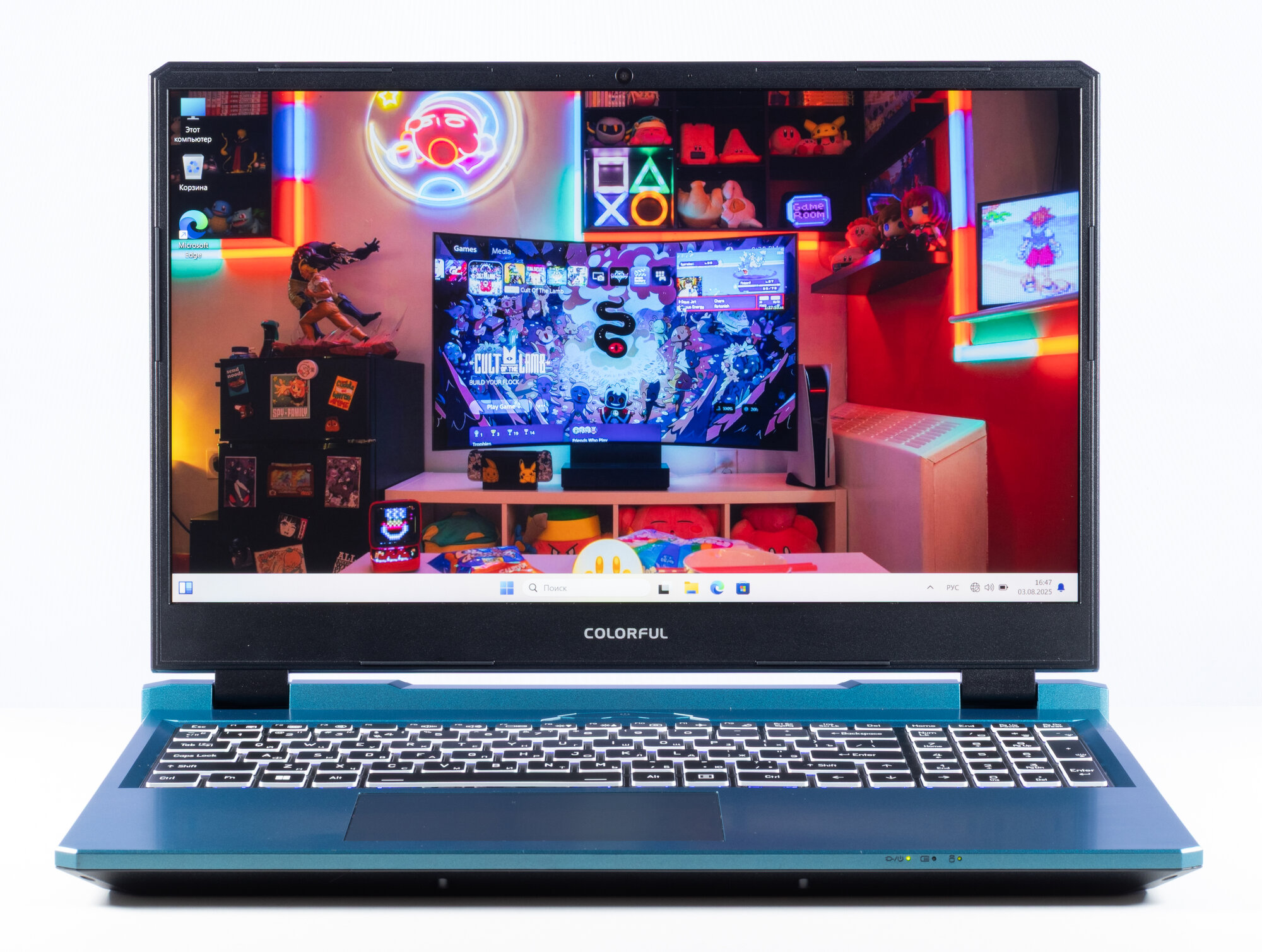 Ноутбук игровой Colorful P15 15.6" Full-HD 144Гц / i5-12450H / RTX 4050 / 16GB / 512SSD / Win11, 23-HE55D16512A-B