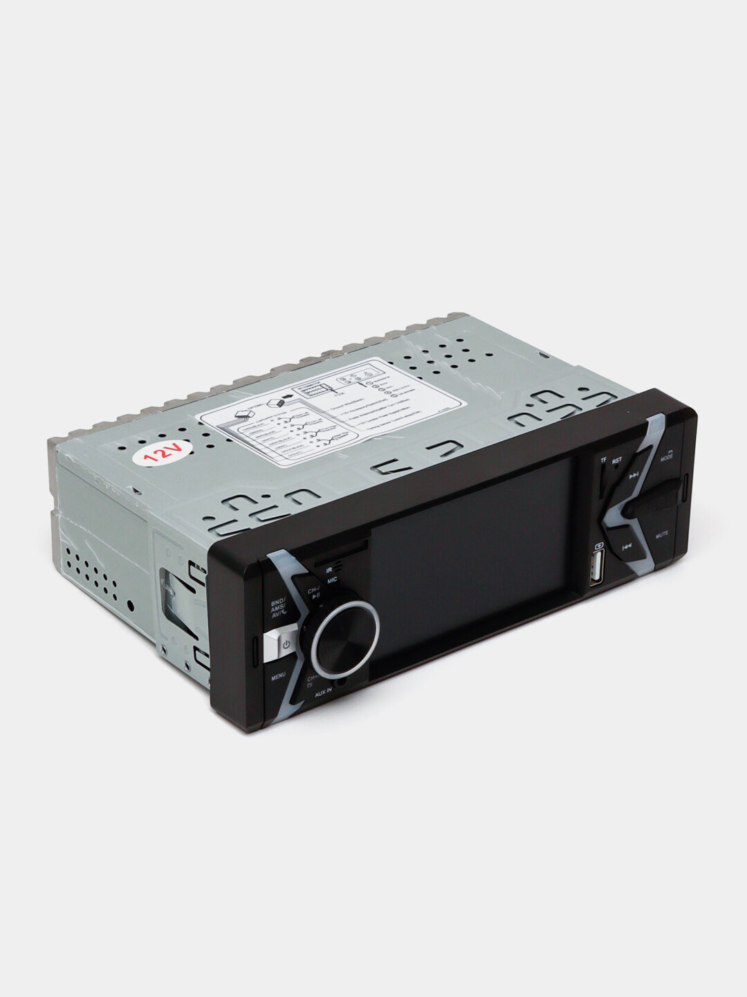 Автомагнитола, 1DIN, с Bluetooth, FM/AM тюнером, с USB, AUX, TF, RGB подсветка — фото 1