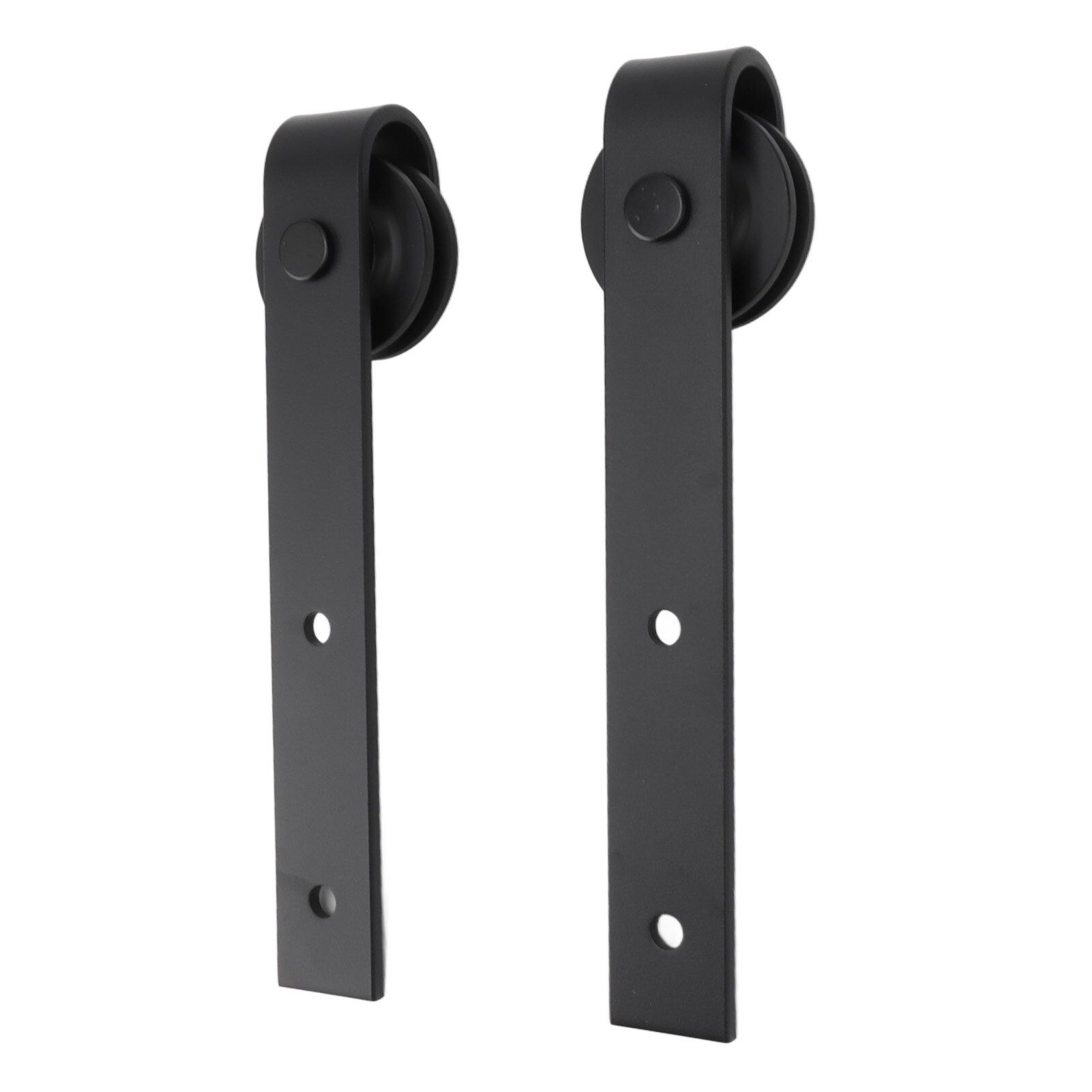 Пара дверных раздвижных роликов комплект подвесных направляющих комплект шкивов из углеродистой стали фурнитура для дверей сарая набор колес для кабинета спальни гостиной черный