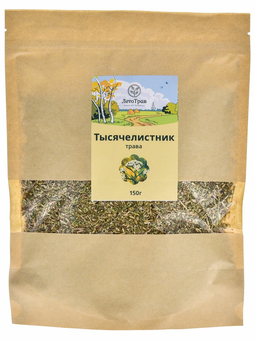 Тысячелистник трава 150 г ЛетоТрав от дерматита