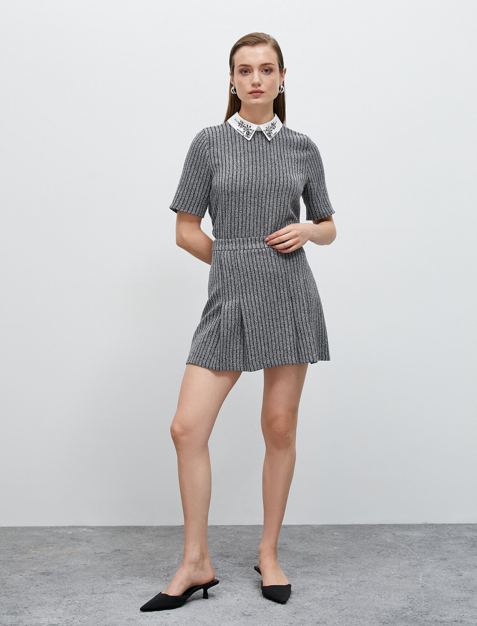 Юбка KOTON, размер 38, серый