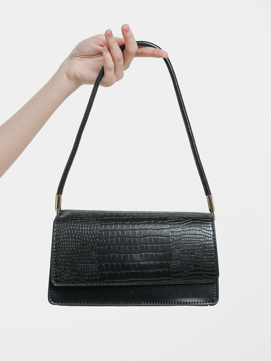 Сумка  Classic Croco Baguette Bag, черный