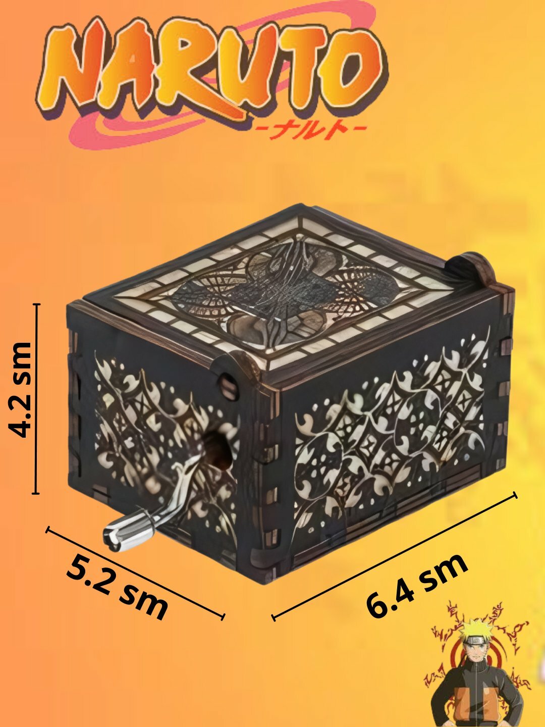 Шкатулка Naruto – Классический саундтрек в механическом исполнении, для развлечения — фото 1