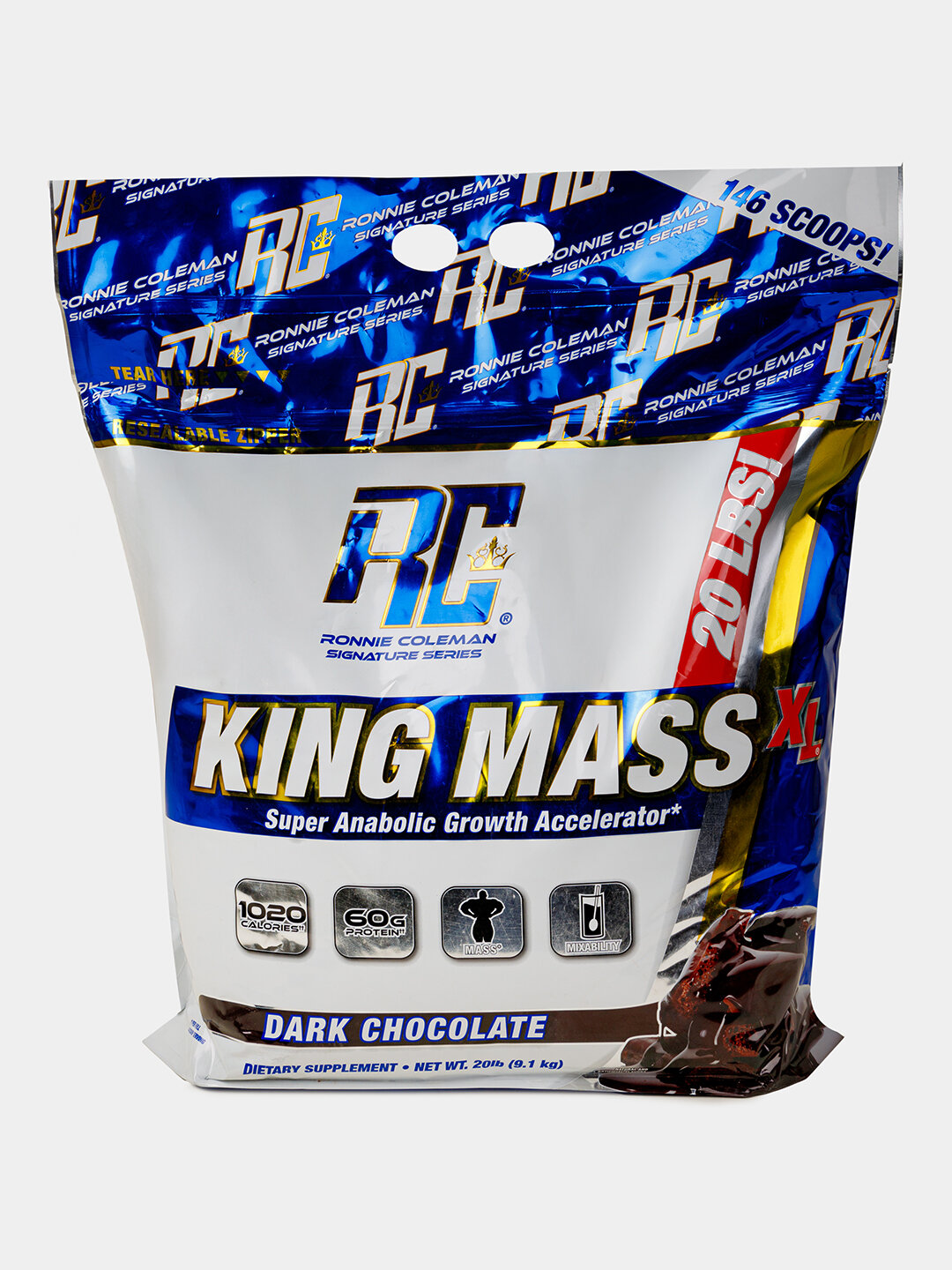 Gainer King Mass XL от Ronnie Coleman 9.1кг гейнер для набора массы. Шоколад