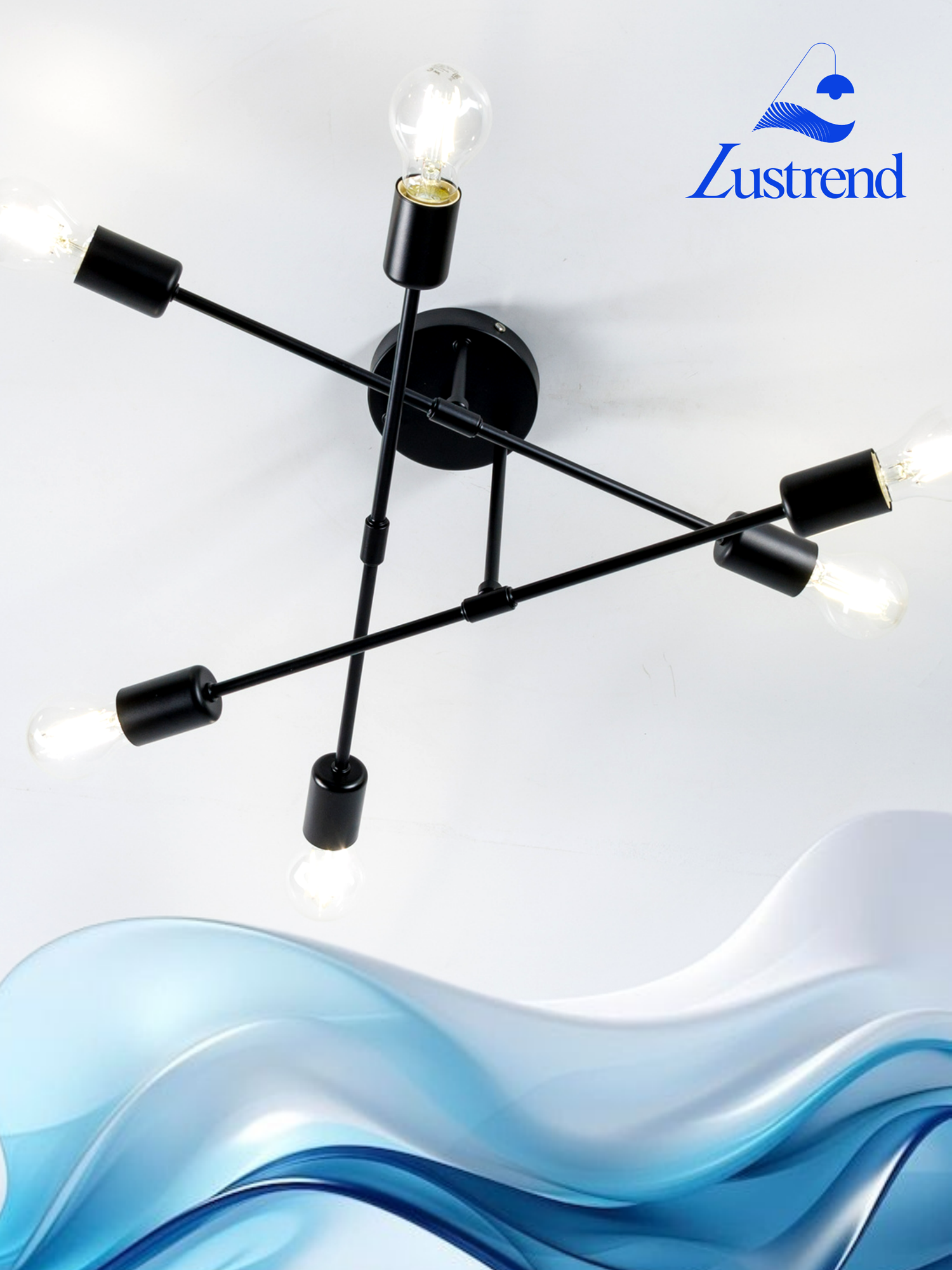 Люстра LUSTREND Lustrend металл E27 60 Вт площадь освещения 18м2