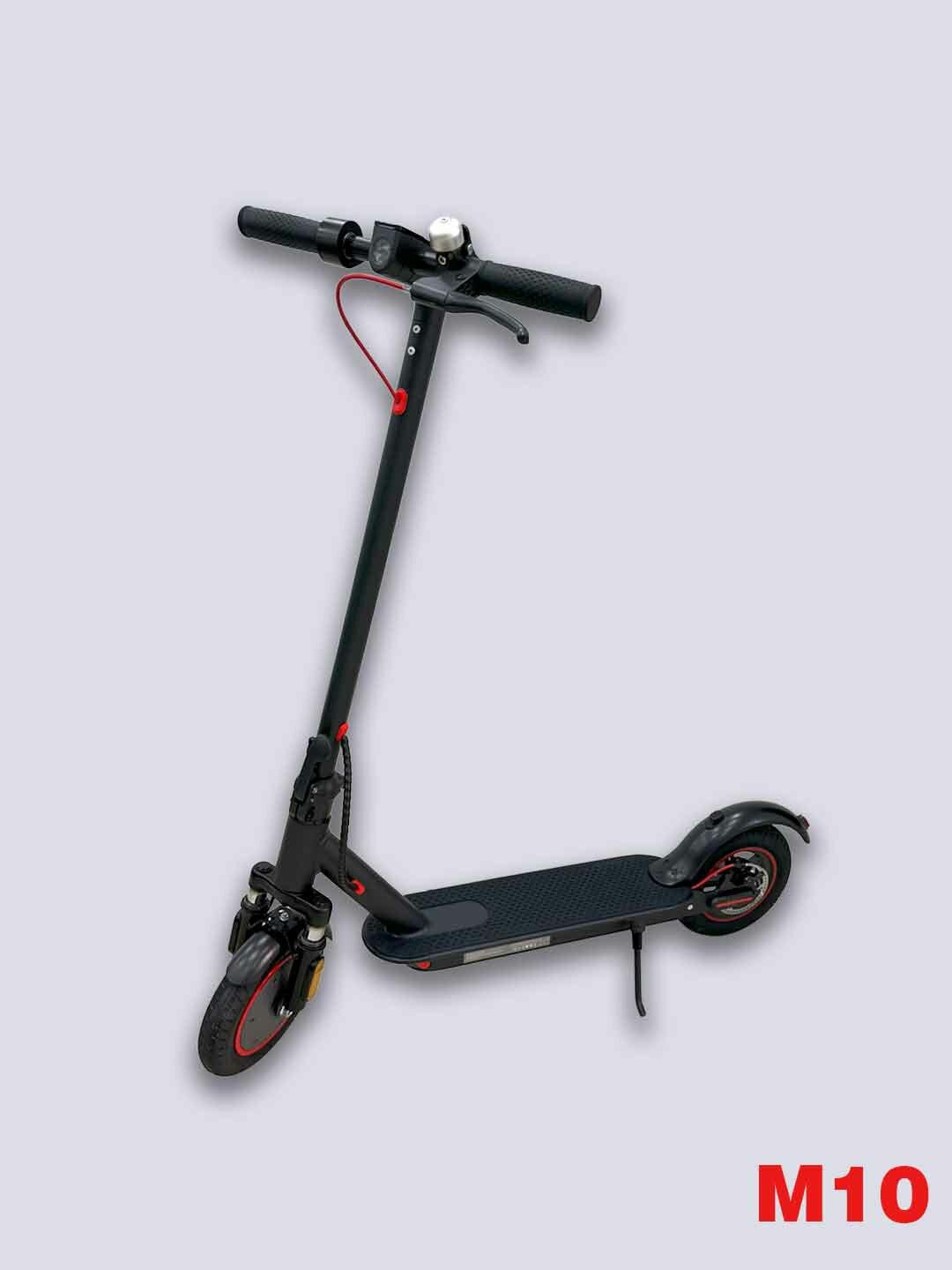 Электросамокат E-Scooter M10, максимальная скорость 25 км/ч, чёрный