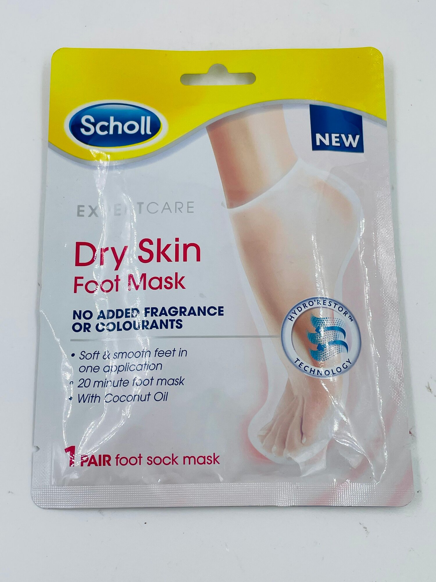 Маски Для Ног Маска для ног Scholl Expert Care Dry Skin Foot Mask, 20-минутная, с маслом кокосом, 1 пара