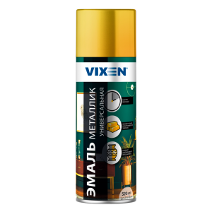 Эмаль акриловая универсальная Vixen Металлик  золото  520 мл
