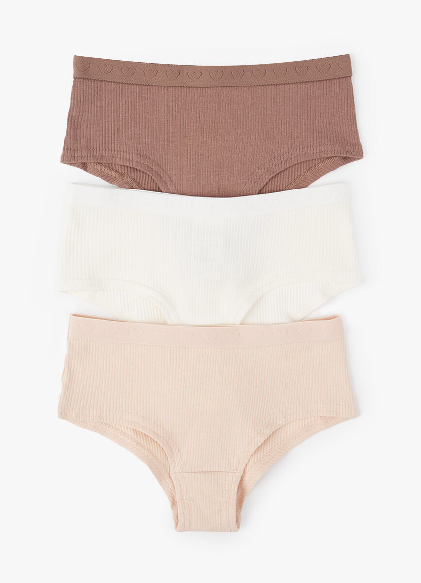 Трусы Funday 3 шт. размер 158-164 коричневый