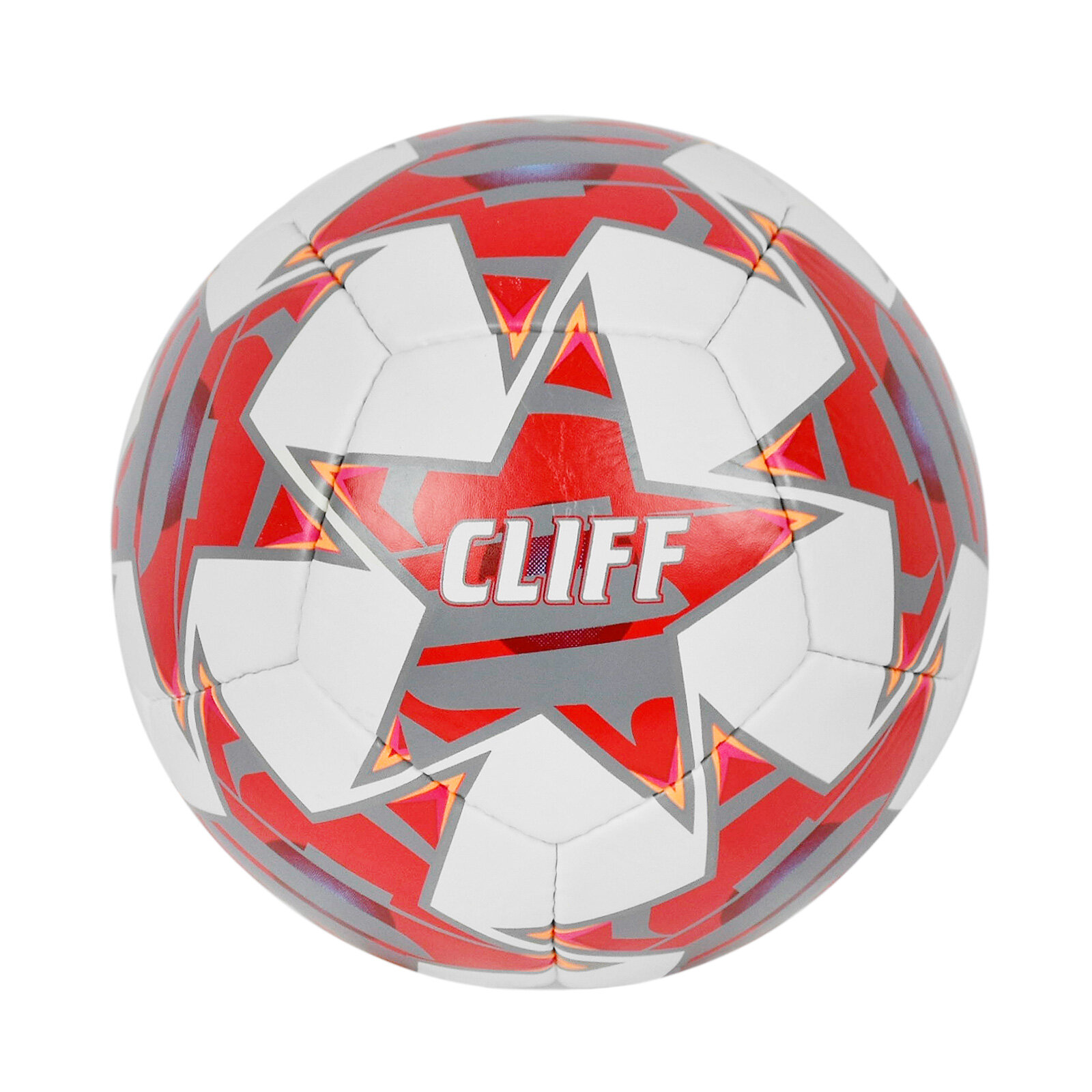 Мяч футбольный CLIFF 1971, 5 размер, PU Grippy, бело-красный