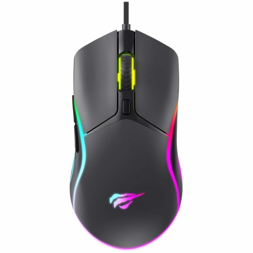 Игровая мышь Havit MS1029, RGB, 7 кнопок, регулируемая чувствительность
