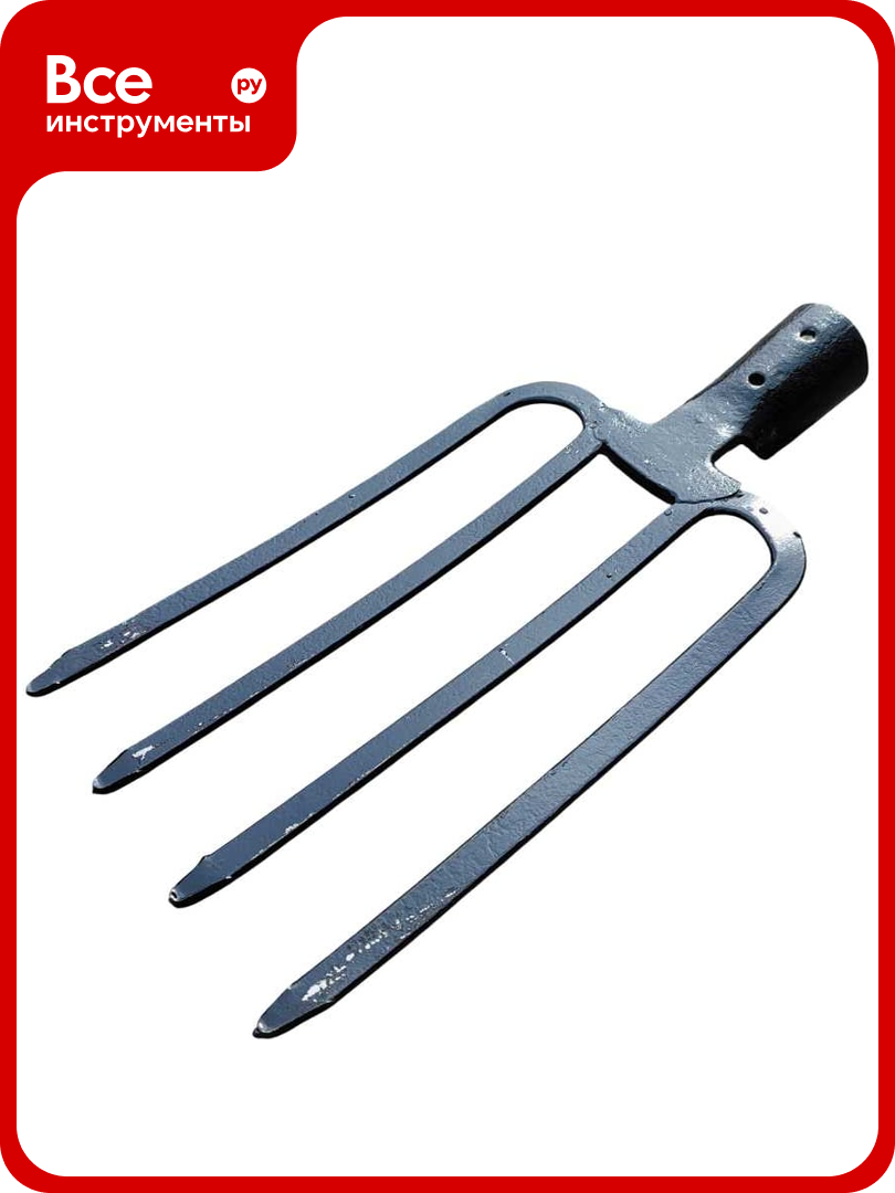 Вилы садово-огородные ПК тандем-агро 4-х рог кованные без черенка 4670016434838