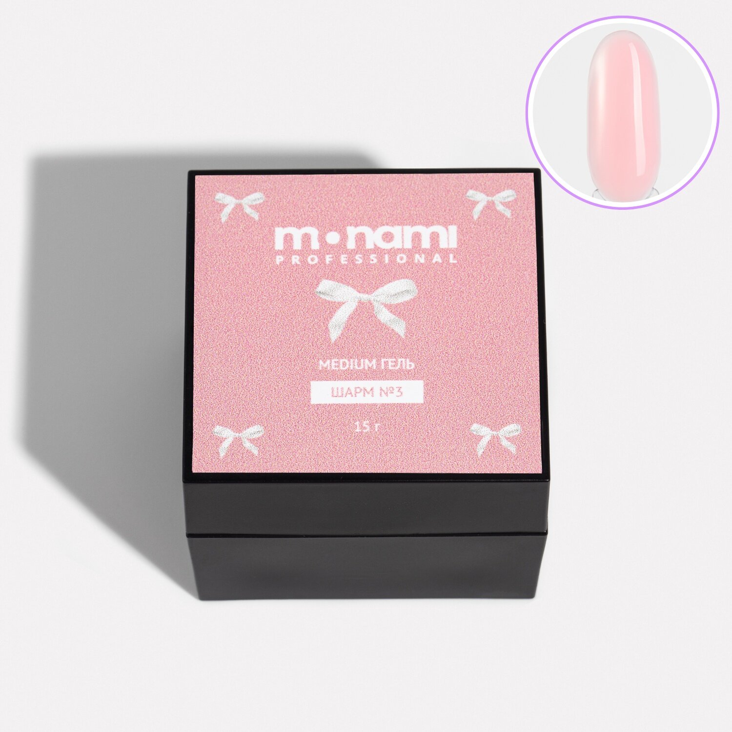 Гель для наращивания и укрепления Monami Medium Gel Шарм №03 15 г