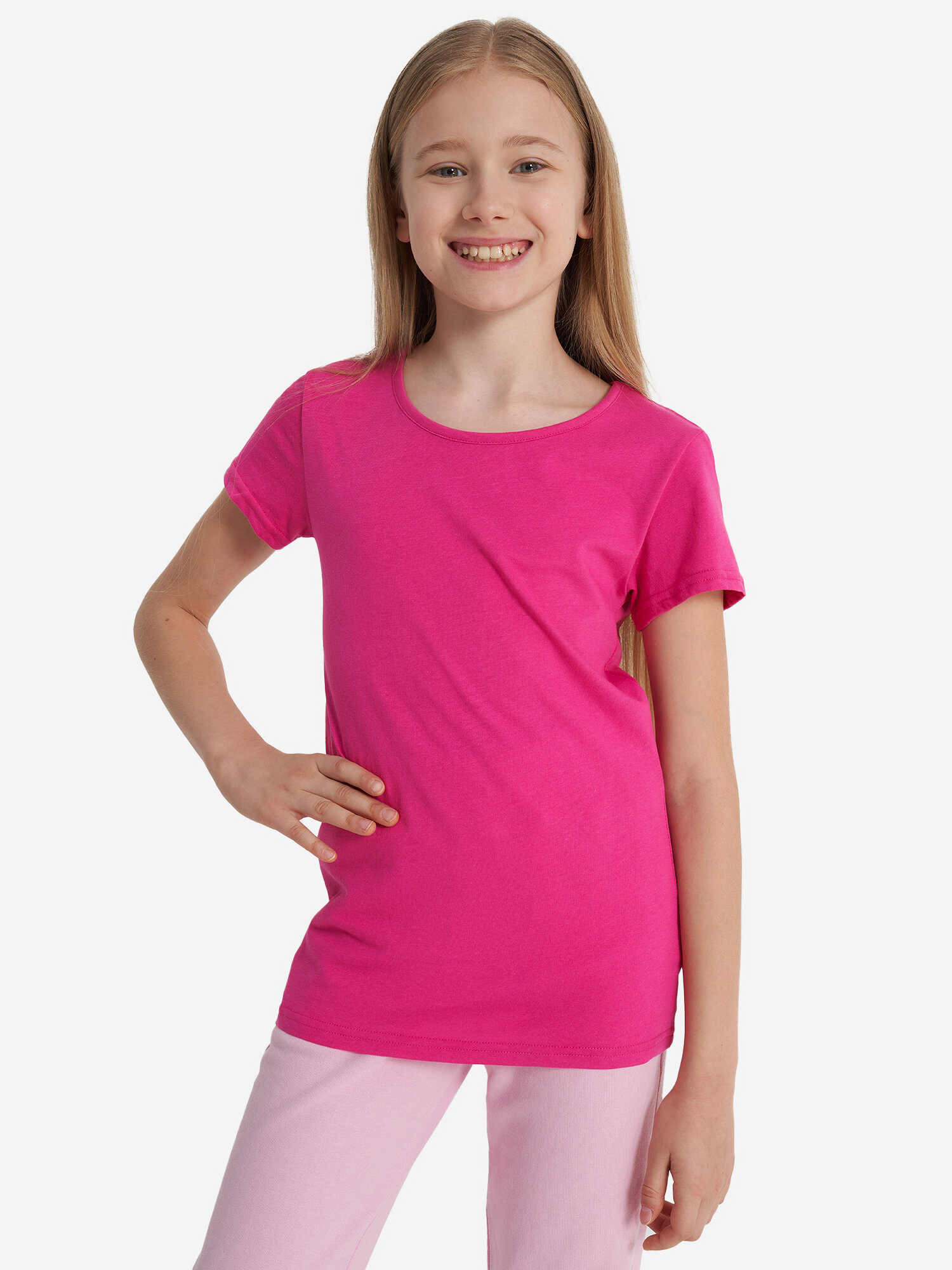 Футболка GSD, размер 158-164, фиолетовый — фото 1