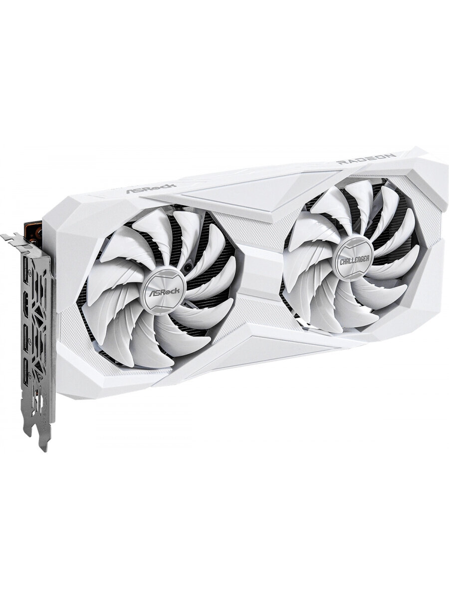 ASRock RADEON RX6600 8GB ホワイト ASRock Видеокарта ASRock RX6600 CHALLENGER WHITE 8GB GDDR6 3xDP