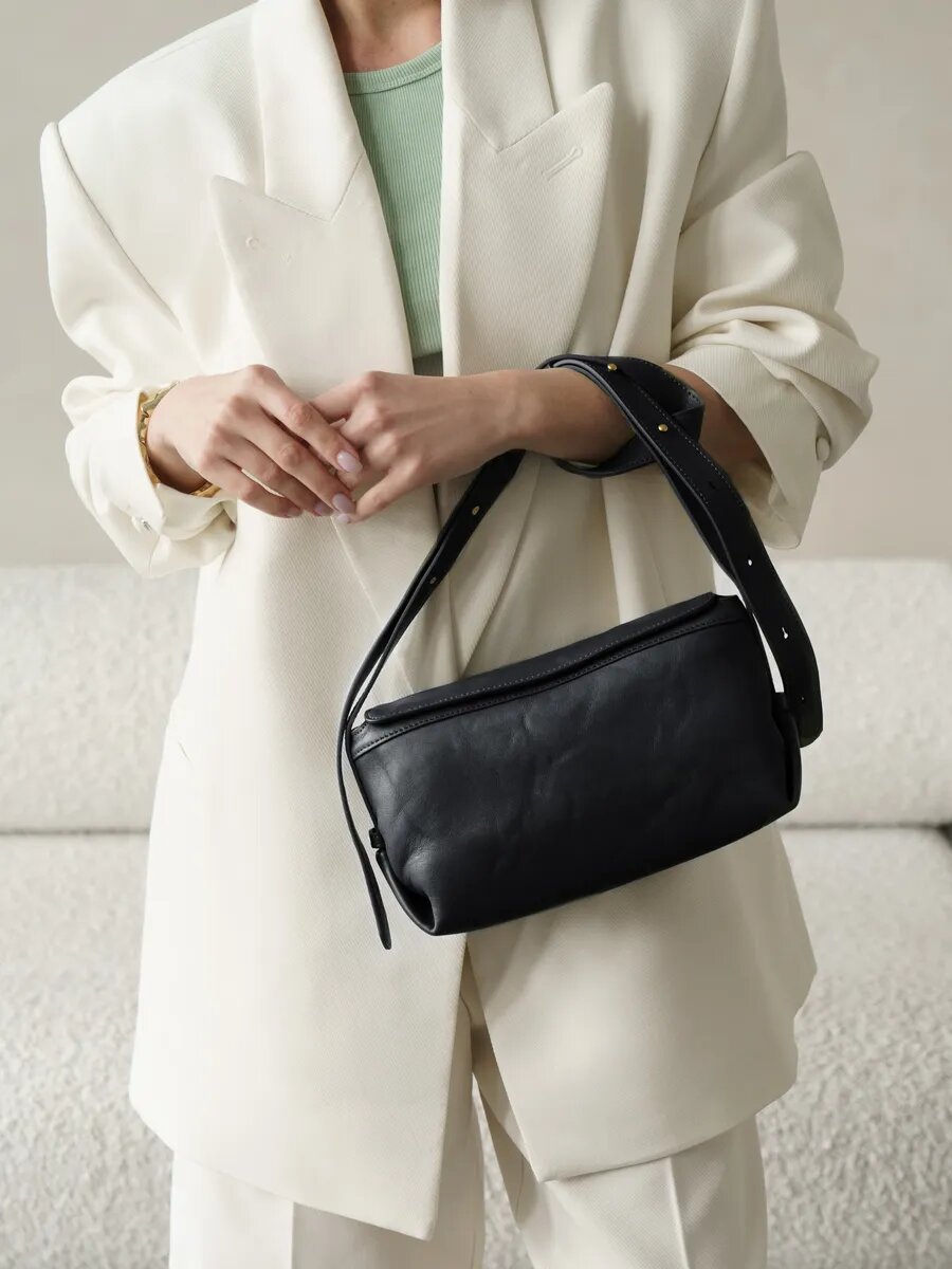 Сумка кросс-боди Paprika Bag Italy, фактура гладкая, черный — фото 1