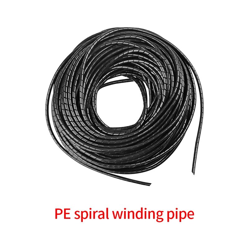 ЗUIDID Нейлон Меш Тьюб Прозрачная Телескопическая Трубка для Кабеля 6/8/10мм 5M Diameter 6mm Spiral Cable