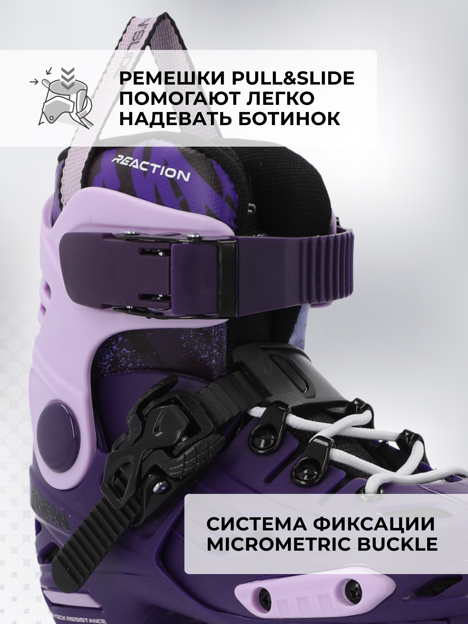 Роликовые Коньки Xiaomi Роликовые коньки детские раздвижные Reaction Urban