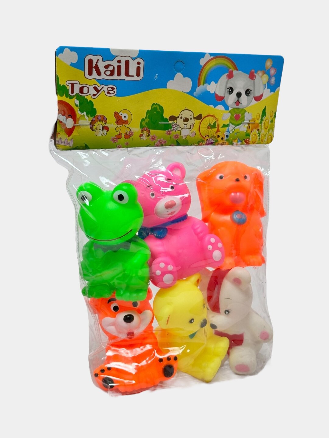 Мягкие игрушки-пищалки для купания, развивающие, для детей. Код. 26478