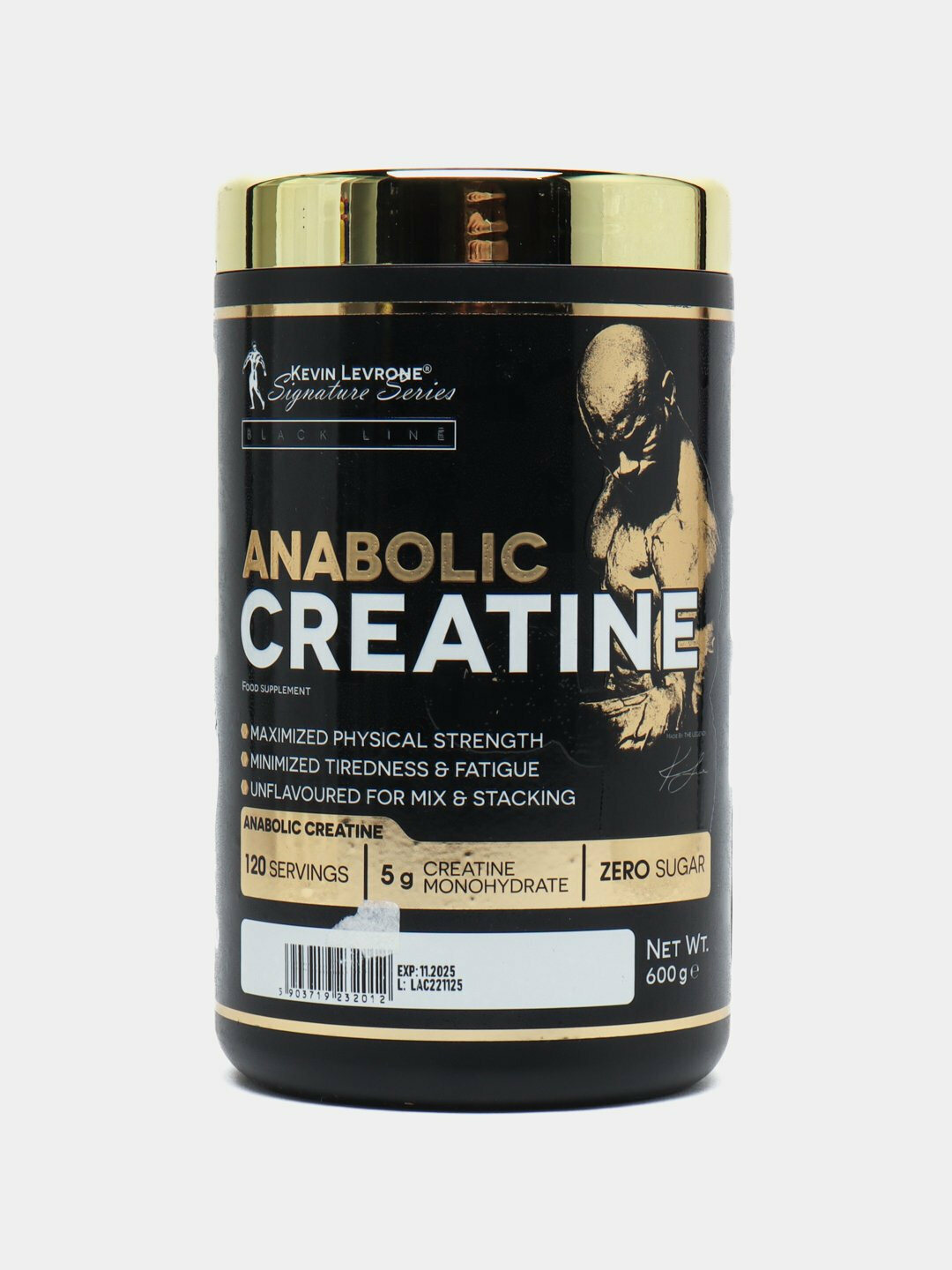 Креатин моногидрат Kevin Levrone Anabolic Creatine в порошке, 120 порций, 600г