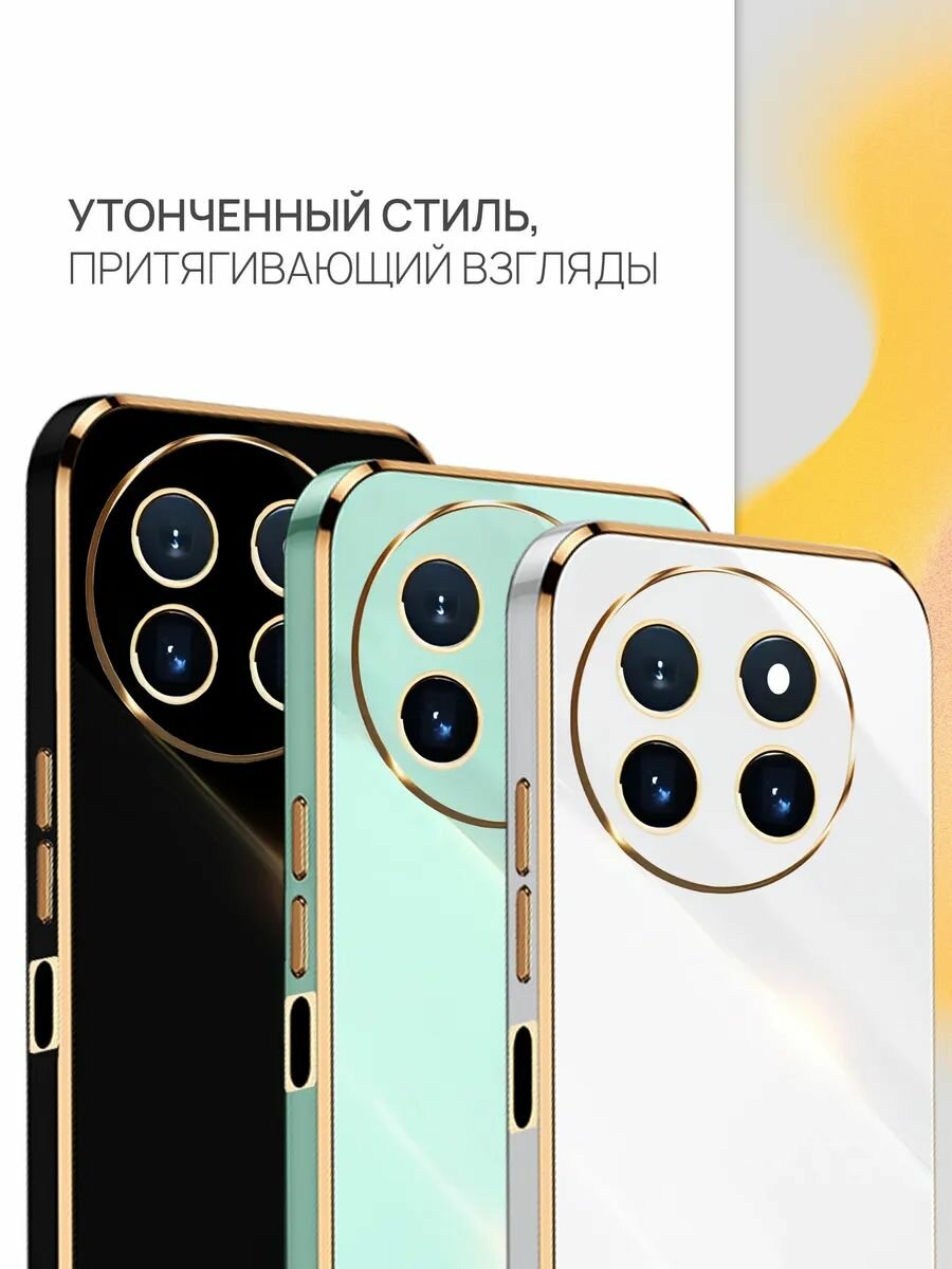 Чехол на Realme 11 силикон противоударный; защита камеры Брустанс — фото 1