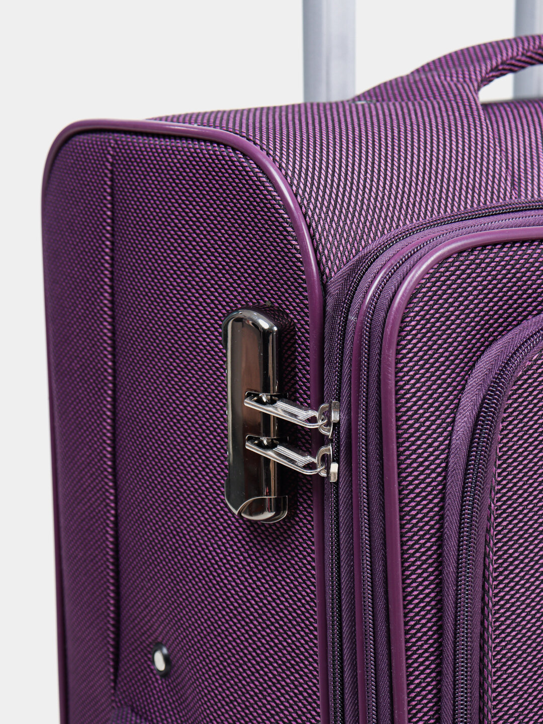 Чемодан , 120 л, размер L, фиолетовый — фото 1
