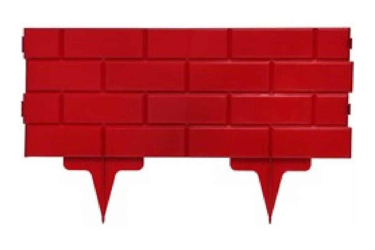 Забор декоративный лето Кирпич 5 секций 19 см х 25 м терракот полипропилен 25591