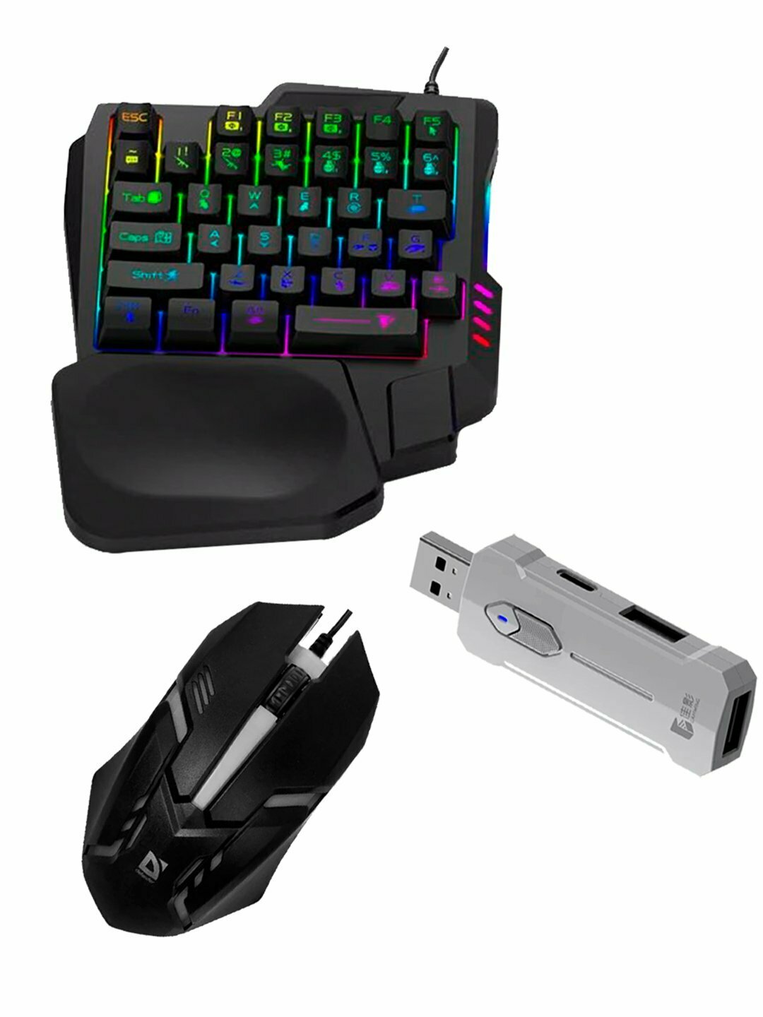 Геймпад клавиатура и мышь для телефона, планшета для игровая — фото 1