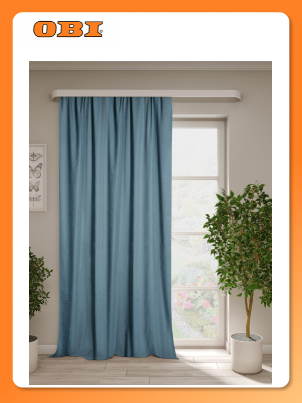 Штора Блектон Блекаут 160*260 см синий