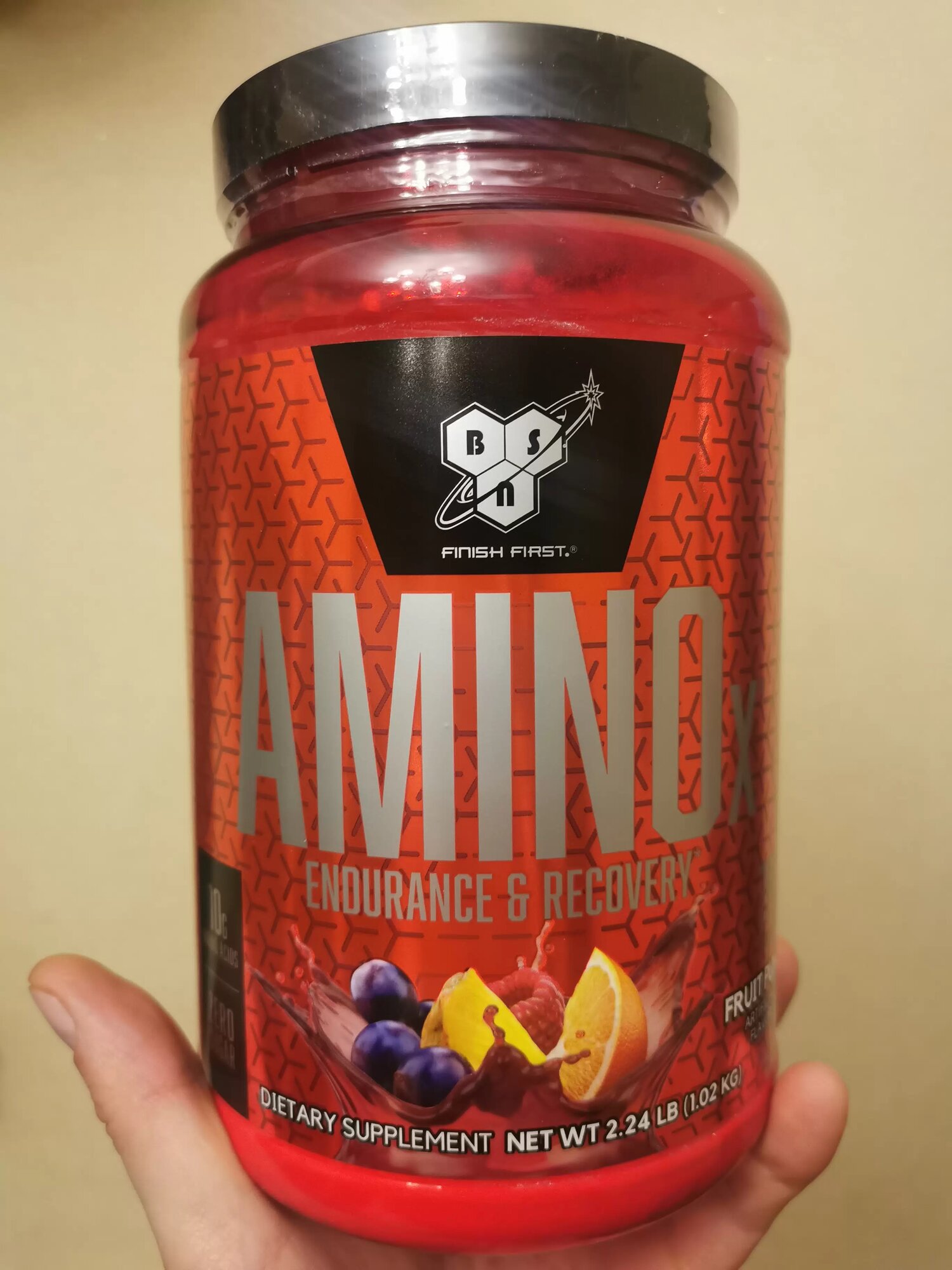 Спортивное питание BSN Amino-X, фруктовый пунш, 2:1:1, 435г, 30 порций