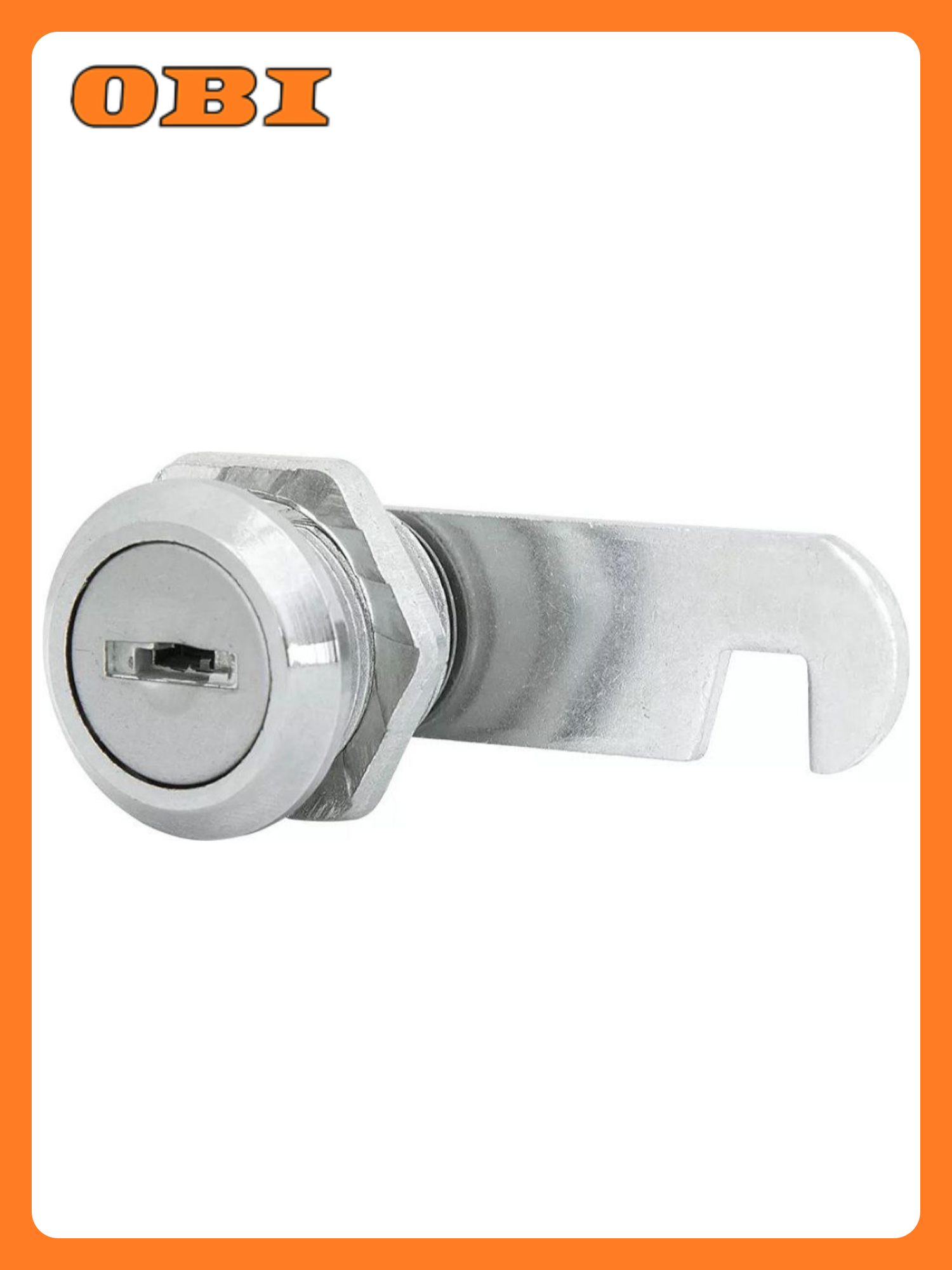 Замок почтовый Palladium ML-16 цинковый сплав серый 16мм 2 ключа