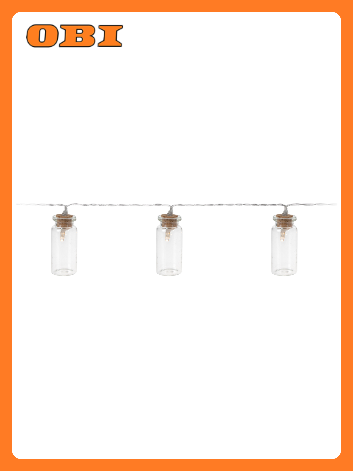 Гирлянда внутренняя Лампа в бутылке пластик 160 см