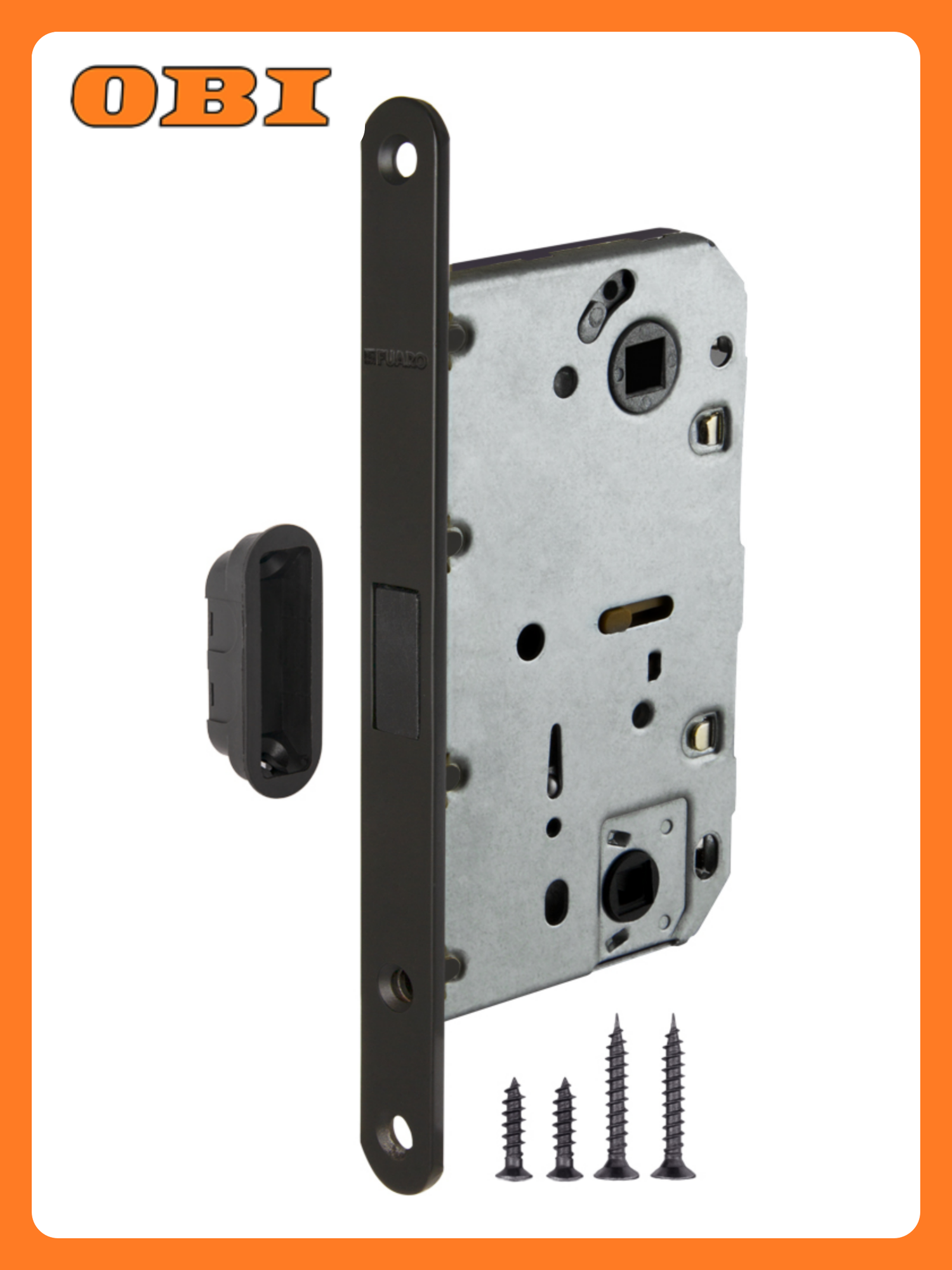 Врезная защелка Fuaro MAGNM96WC-50 магнитная бесшумная черная 1 шт.