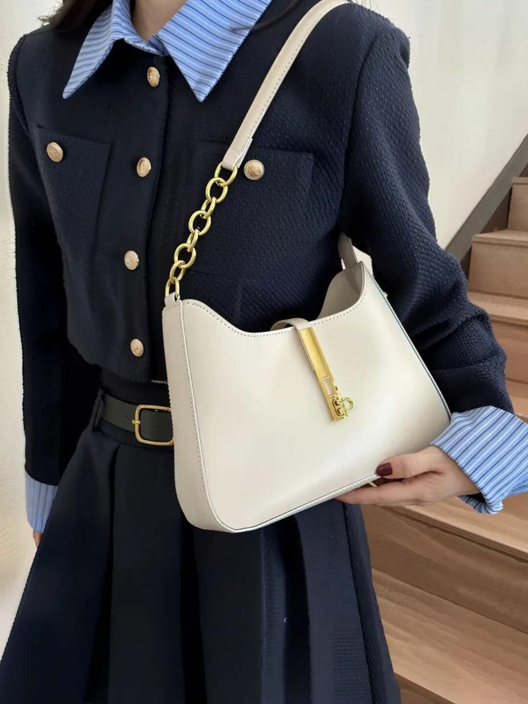 Сумка кросс-боди , белая — фото 1