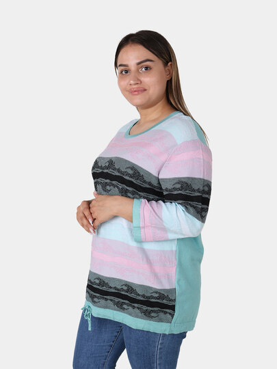 Свитер , размер OneSize, бирюзовый — фото 1