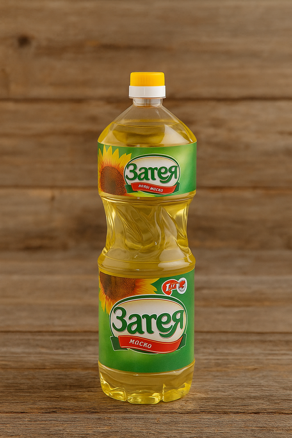 Подсолнечное масло "Затея", рафинированное, дезодорированное, без добавок, в стеклянной бутылке, 1л
