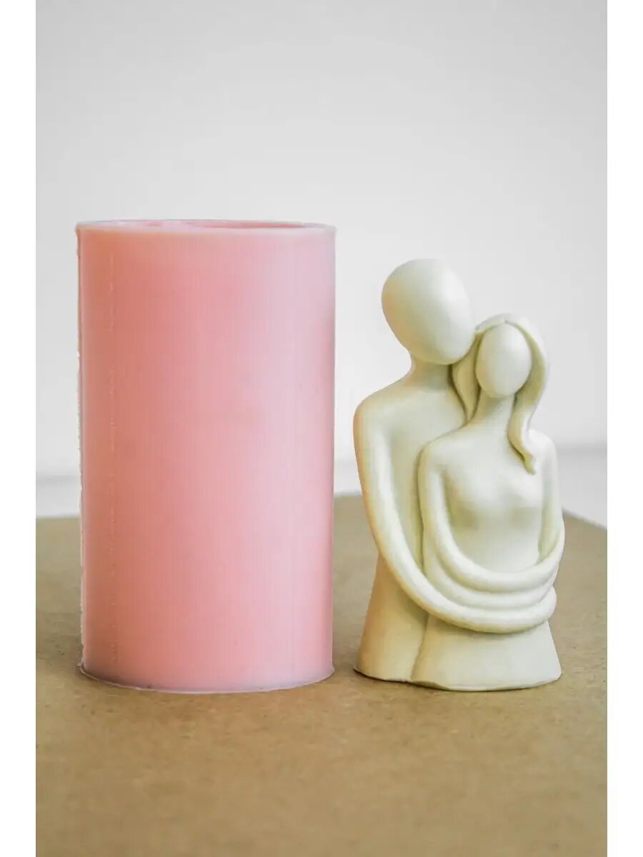 Силиконовая форма / молд для рукоделия для свечей "Объятия" — фото 1