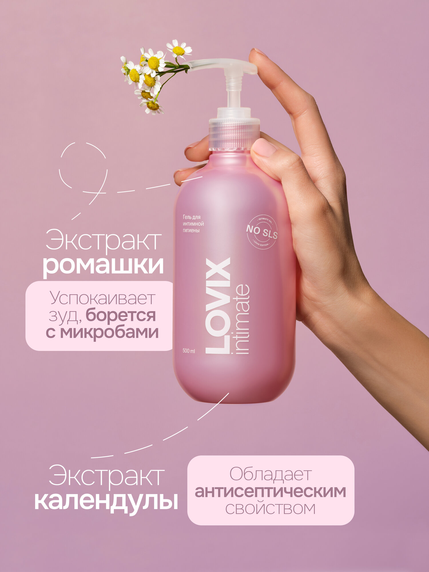 Гели Для Интимной Гигиены Беременных Гель для интимной гигиены LOVIX - ежедневный уход с натуральными экстрактами, 500 мл