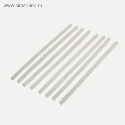 Изображение товара Клеевые стержни ЛОМ, размер 7 х 200 мм, 8 шт. в упаковке, прозрачный