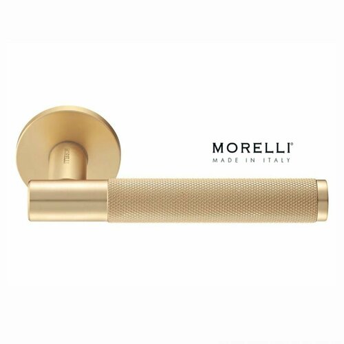 фото Дверные ручки morelli "azrieli" mh-57-r6t msg цвет - мат. сатинированное золото