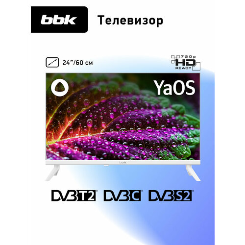 LED телевизор BBK 24LEX-7246TS2C черный 24 HD Ready SMART TV Яндекс ТВ 11150₽