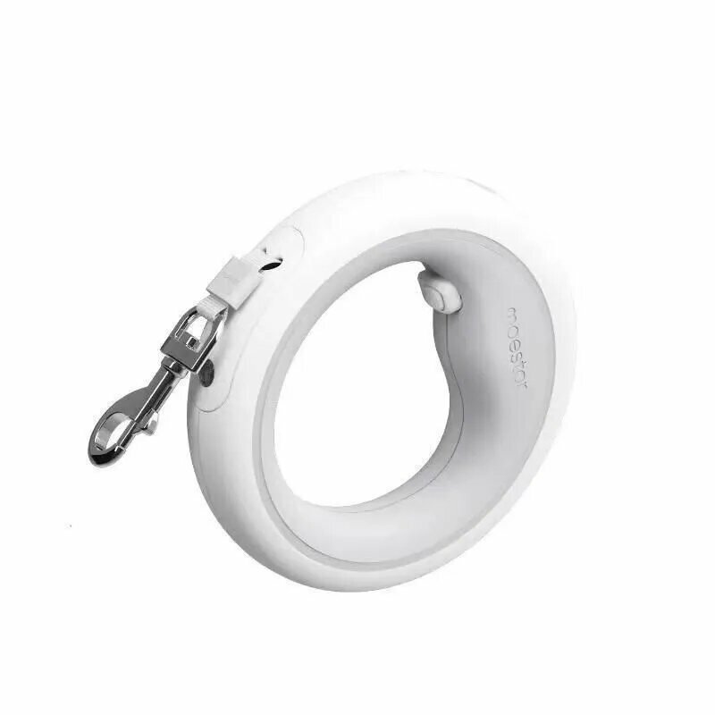 Ударопрочный поводок рулетка для собак Xiaomi Moestar UFO Retractable Leash 2 Plus с фонариком